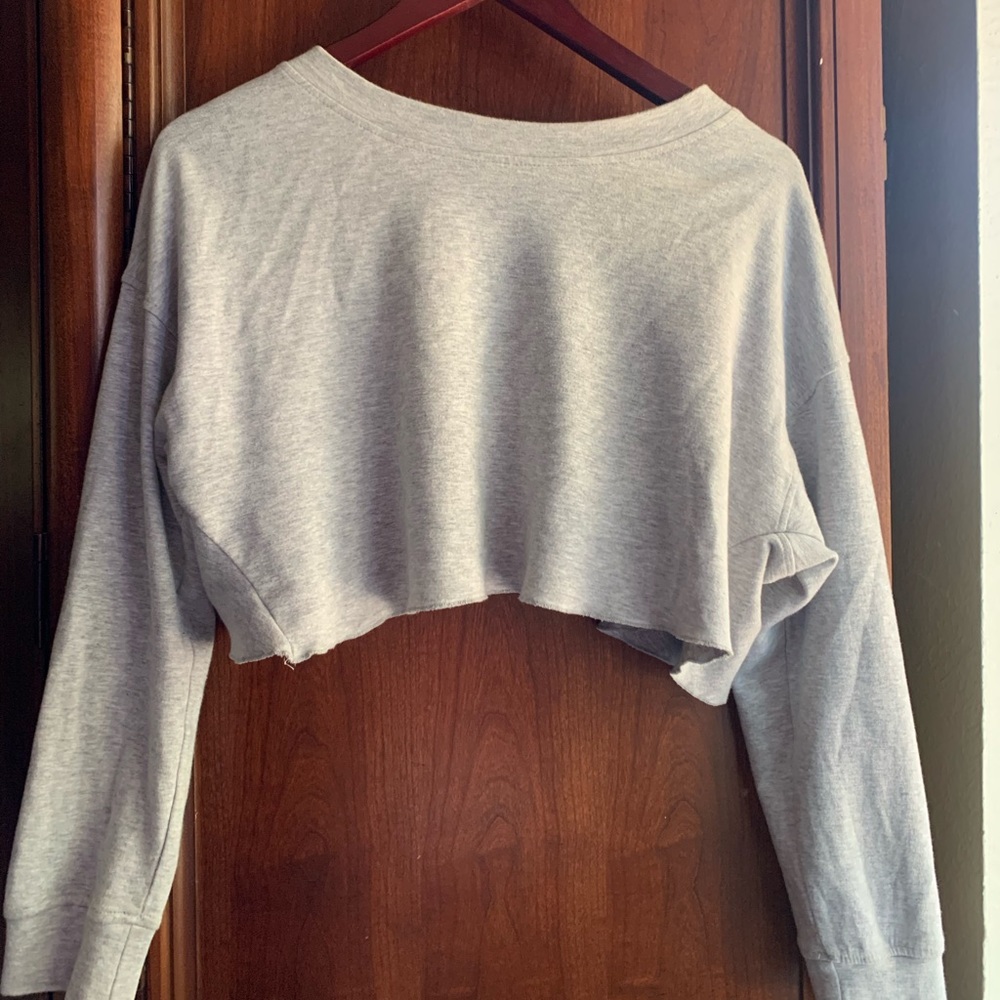 Zara cropped sweatshirt material/longsleeve